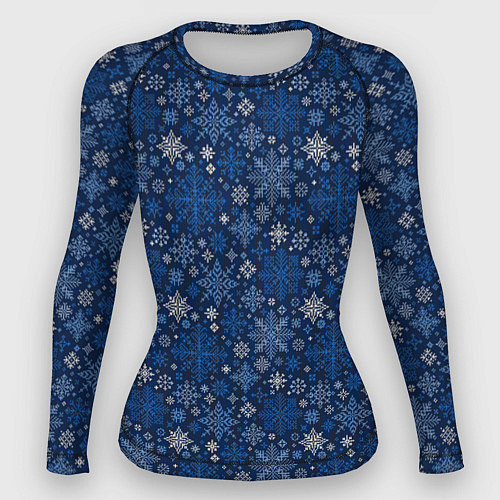 Женский рашгард Снежные / 3D-принт – фото 1
