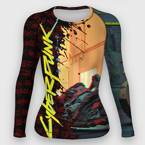 Женский рашгард Киберпанк / 3D-принт – фото 1