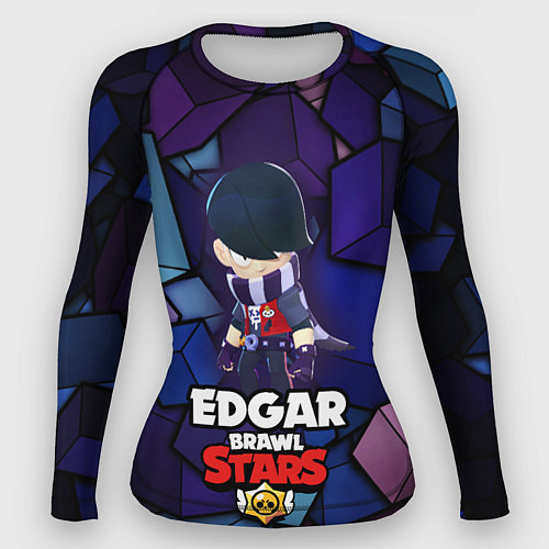 Женский рашгард BRAWL STARS EDGAR / 3D-принт – фото 1