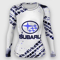 Рашгард женский SUBARU, цвет: 3D-принт