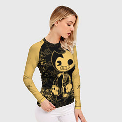 Рашгард женский Bendy And The Ink Machine краска, цвет: 3D-принт — фото 2
