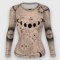 Рашгард женский Звездное небо, цвет: 3D-принт