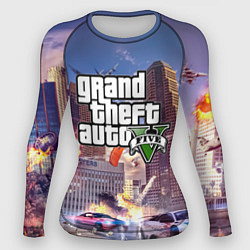 Рашгард женский ЭКШЕН Grand Theft Auto V, цвет: 3D-принт