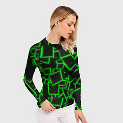 Рашгард женский Cyber cube, цвет: 3D-принт — фото 2