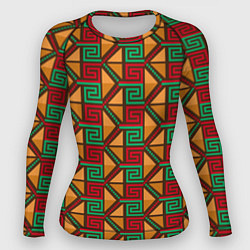 Рашгард женский Узор коренных индейцев америки, цвет: 3D-принт