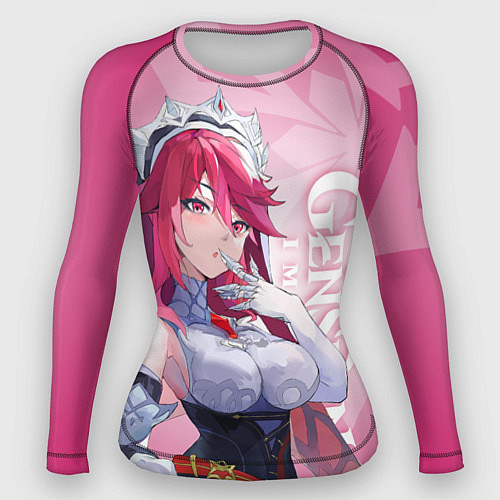 Женский рашгард GENSHIN IMPACT, РОЗАРИЯ / 3D-принт – фото 1