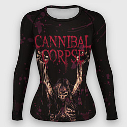Рашгард женский Cannibal Corpse Skeleton, цвет: 3D-принт