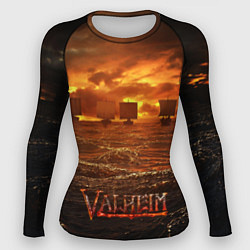 Рашгард женский Valheim Корабли, цвет: 3D-принт
