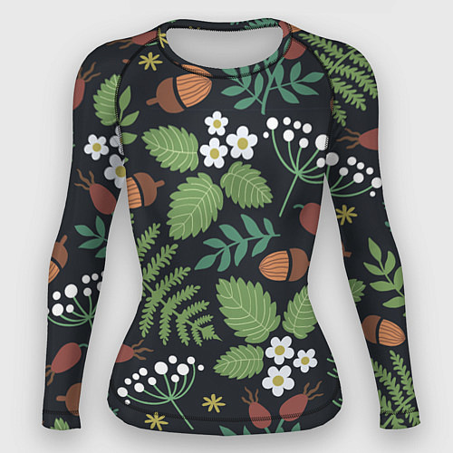 Женский рашгард Природа / 3D-принт – фото 1