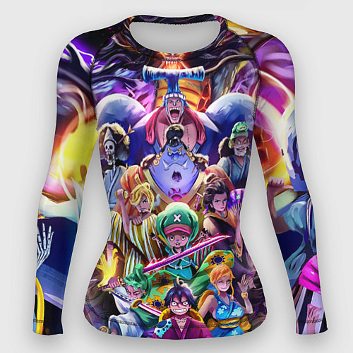 Женский рашгард ONE PIECE ВАН ПИС ПЕРСОНАЖИ / 3D-принт – фото 1