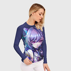 Рашгард женский Keqing - Genshin Impact, цвет: 3D-принт — фото 2