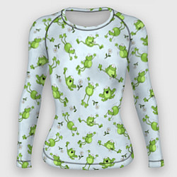 Женский рашгард Веселые лягушки