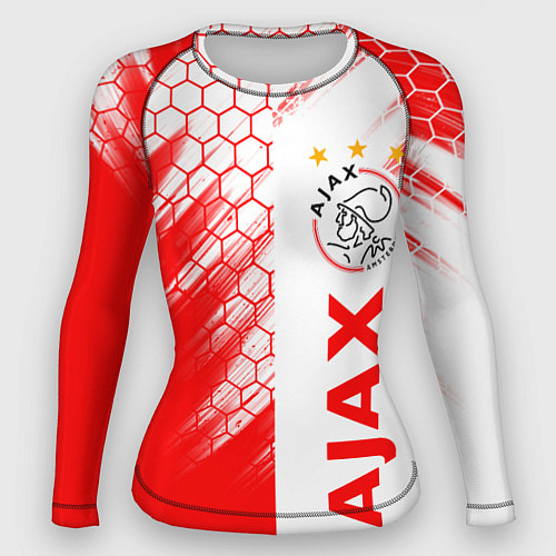 Женский рашгард FC AJAX AMSTERDAM ФК АЯКС / 3D-принт – фото 1