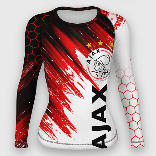 Женский рашгард FC AJAX AMSTERDAM ФК АЯКС / 3D-принт – фото 1