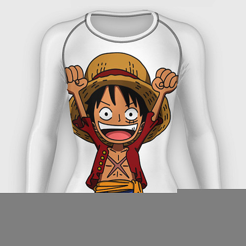 Женский рашгард One piece Луффи ликует / 3D-принт – фото 1