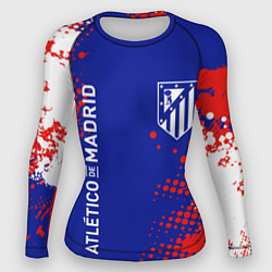 Рашгард женский ATLETICO DE MADRID АТЛЕТИКО, цвет: 3D-принт