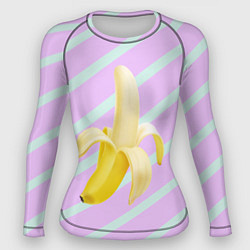 Рашгард женский Банан графический фон, цвет: 3D-принт