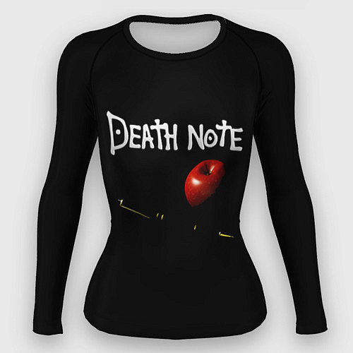Женский рашгард Death Note яблоко и ручка / 3D-принт – фото 1