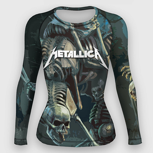 Женский рашгард Metallica Metal Skull / 3D-принт – фото 1