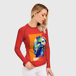 Рашгард женский Kurt Cobain, цвет: 3D-принт — фото 2