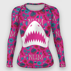Рашгард женский King Shark Num Num Num, цвет: 3D-принт