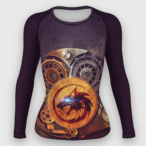Женский рашгард МЕХАНИЧЕСКИЙ ВОЛК / 3D-принт – фото 1