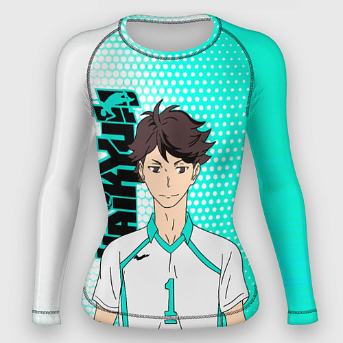 Женский рашгард Тоору Ойкава Oikawa Toru / 3D-принт – фото 1