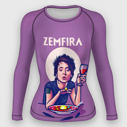 Рашгард женский ZEMFIRA арт ужин, цвет: 3D-принт