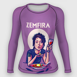 Рашгард женский ZEMFIRA арт ужин, цвет: 3D-принт