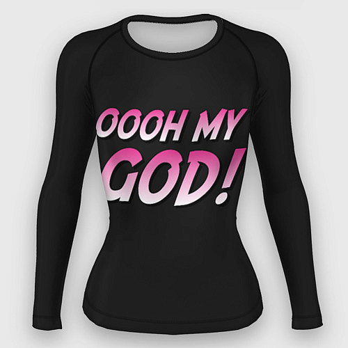 Женский рашгард Oooh My God!! / 3D-принт – фото 1