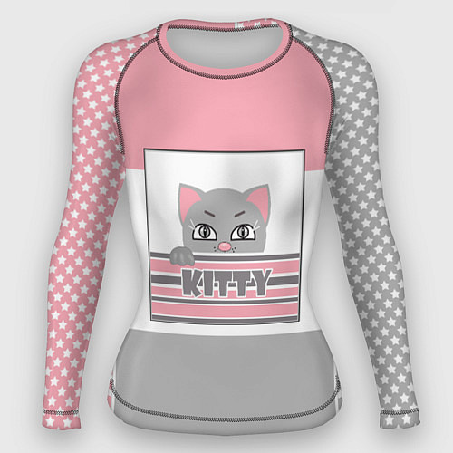 Женский рашгард Котенок Kitty / 3D-принт – фото 1