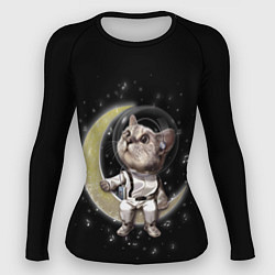 Рашгард женский КОТИК НА ЛУНЕ, цвет: 3D-принт