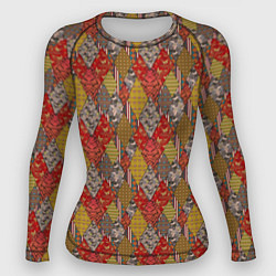 Женский рашгард Осенний пэчворк