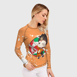 Рашгард женский Nishinoya Yuo Haikyu Волейбол Z, цвет: 3D-принт — фото 2