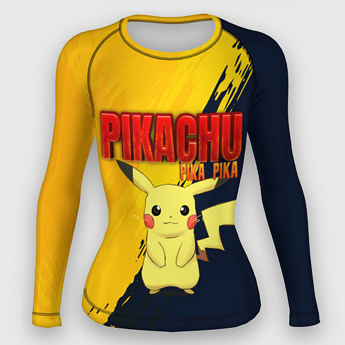 Женский рашгард PIKACHU PIKA PIKA ПИКАЧУ / 3D-принт – фото 1