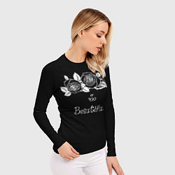 Рашгард женский Розочки, цвет: 3D-принт — фото 2