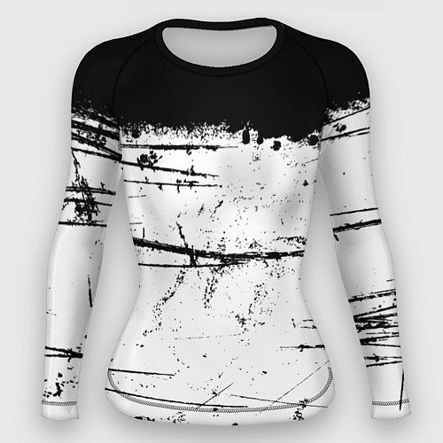 Женский рашгард ИСПАЧКАННЫЙ КРАСКОЙ / 3D-принт – фото 1