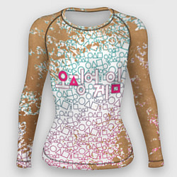 Рашгард женский Лого Игра в кальмара, цвет: 3D-принт