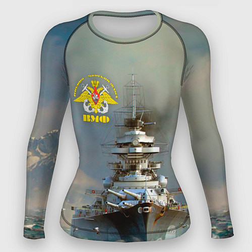 Женский рашгард ВМФ Военно-Морской Флот / 3D-принт – фото 1