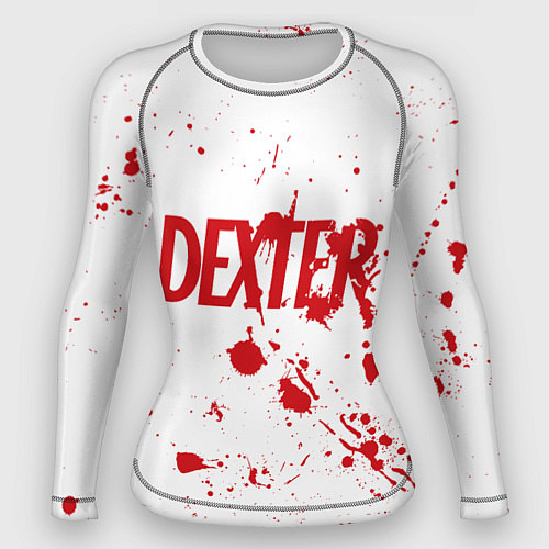 Женский рашгард Dexter logo Декстер брызги крови / 3D-принт – фото 1