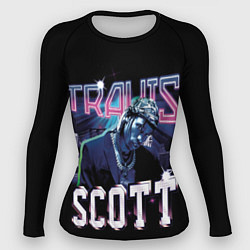 Рашгард женский Travis Scott RAP, цвет: 3D-принт