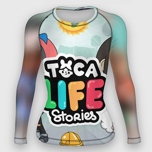 Женский рашгард Toca Life: Stories / 3D-принт – фото 1
