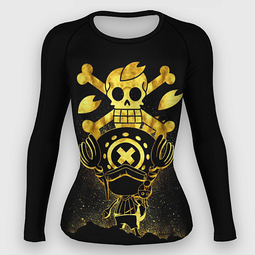 Женский рашгард ONE PIECE ВАН ПИС GOLDEN / 3D-принт – фото 1