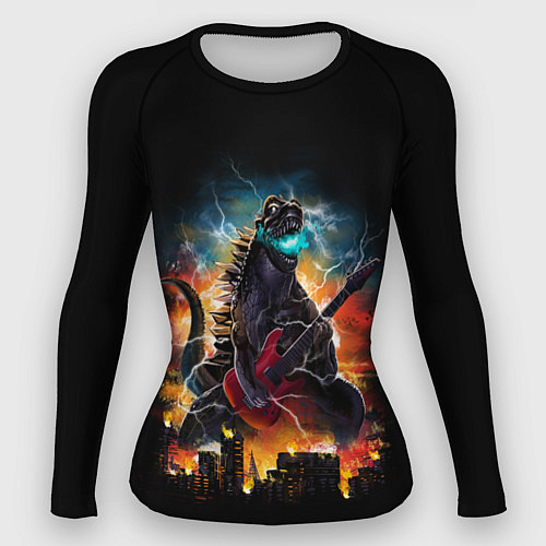 Женский рашгард РОКЗИЛЛА / 3D-принт – фото 1
