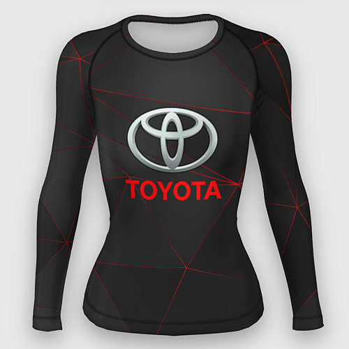 Женский рашгард Toyota Тонкие линии неона / 3D-принт – фото 1