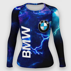 Рашгард женский BMW Синяя молния, цвет: 3D-принт