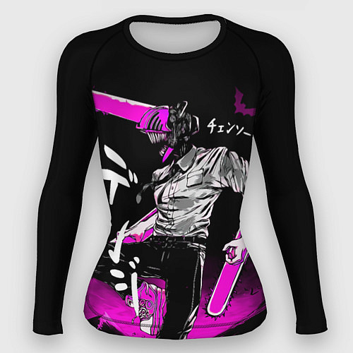 Женский рашгард Chainsaw Man - Дэнджи / 3D-принт – фото 1