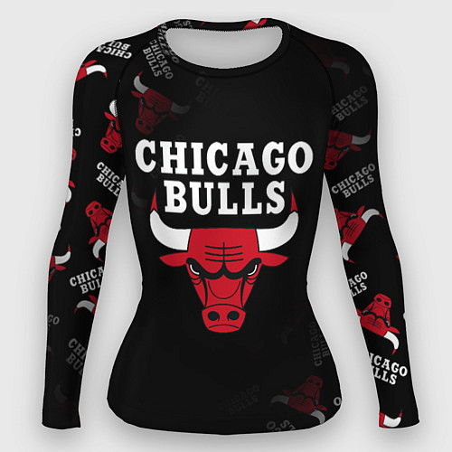 Женский рашгард ЧИКАГО БУЛЛС БЫКИ CHICAGO BULLS / 3D-принт – фото 1