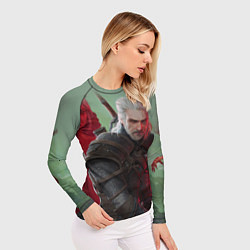 Рашгард женский ВЕДЬМАК THE WITCHER ГЕРАЛЬТ С МЕЧОМ, цвет: 3D-принт — фото 2