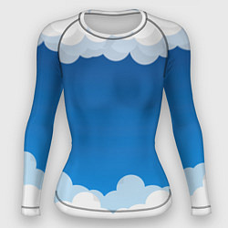 Рашгард женский Полёт в облаках, цвет: 3D-принт